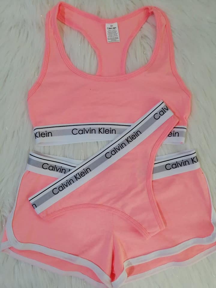 Picture of Women's Modern Cotton Thong, Short Panty and Tops 3 pcs Set