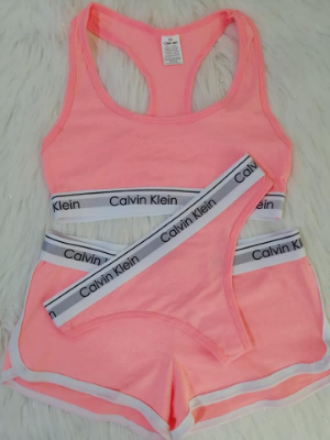 Picture of Women's Modern Cotton Thong, Short Panty and Tops 3 pcs Set