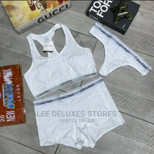 Picture of Women's Modern Cotton Thong, Short Panty and Tops 3 pcs Set