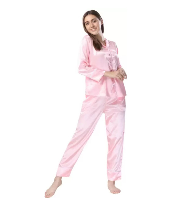 Picture of Comfortable Nightwear for Women Short Sleeve Shirt and Pant - Night Dress For Women - Night Dress For Women - Night Dress For Women