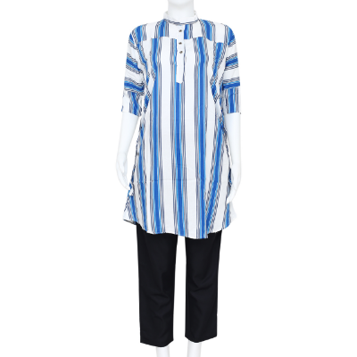 Picture of Umaisha Fashion Womans 2pcs Western Outfit long 36" pant and long 35" shirt set casual wear shirt pants dresses