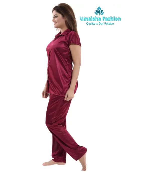 Picture of Comfortable Nightwear for Women Short Sleeve Shirt and Pant - Night Dress For Women - Night Dress For Women - Night Dress For Women