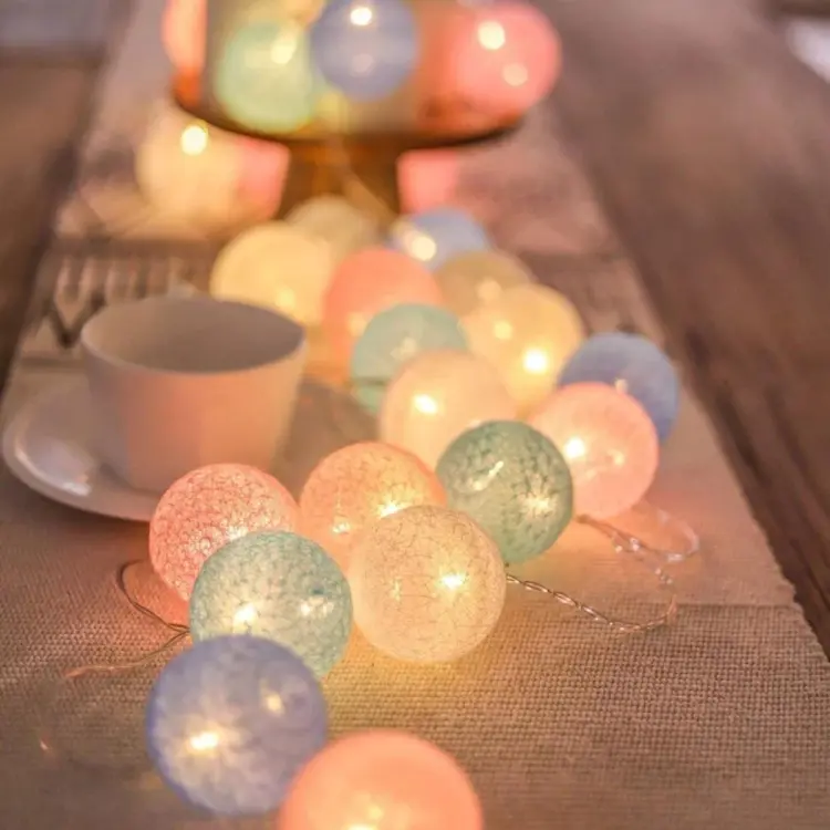 Buy Cotton Ball Garland Fairy Lights-Fairy Lights at Best Price in Bangladesh