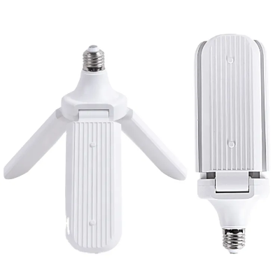 Buy Led bulb 45w e27 220v 30w 60w home energy saving high brightness pendant light foldable fan blade led garage light at Best Price in Bangladesh