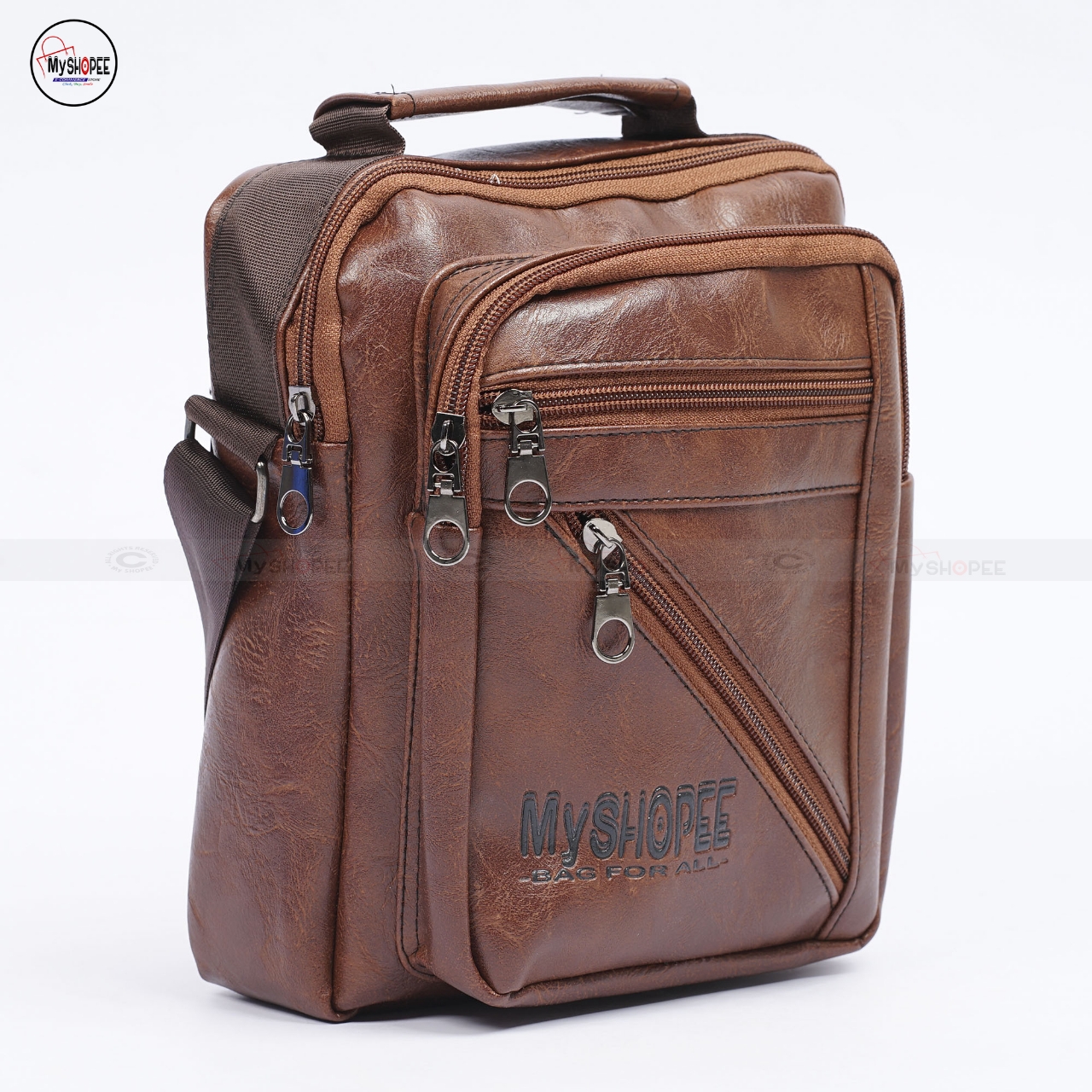 Picture of Premium cross body   Chest Bags Double Layer Zipper High-Capacity Messenger Bag