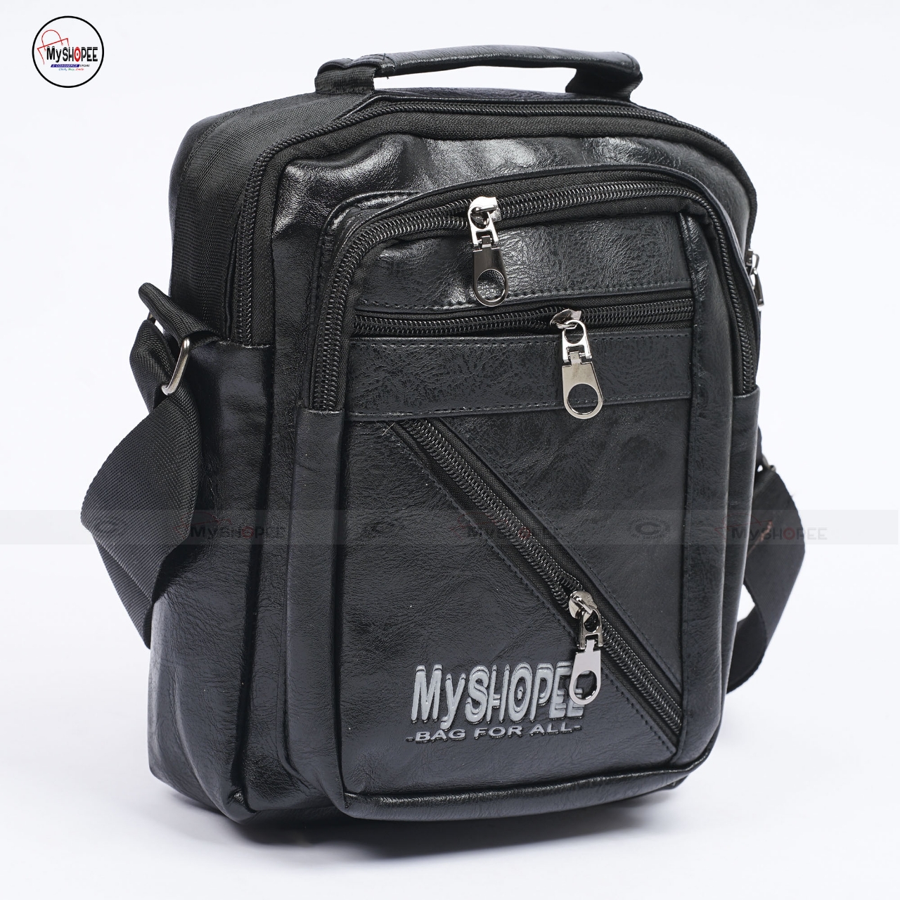 Picture of Premium cross body   Chest Bags Double Layer Zipper High-Capacity Messenger Bag