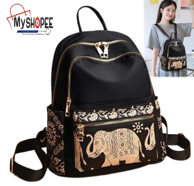 Picture of China Female College And School Backpack Women Shoulder Travel Bags Nylon High Quality Backpack Printing Daypack For Teenagers Girls Mochila - Backpack