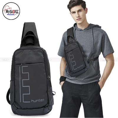 Picture of Men's Shoulder Bag Waterproof Oxford Cross Body Chest Bags Double Layer Zipper Bag High-Capacity - myshopeebd