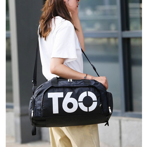 Picture of T60 printing multi-function backpack travel bag gym backpack duffel bag with dry and wet separation pockets ONE  Sports Gym and Travel Backpack Bag Portable Travel Yoga Swimming Fitness Bag