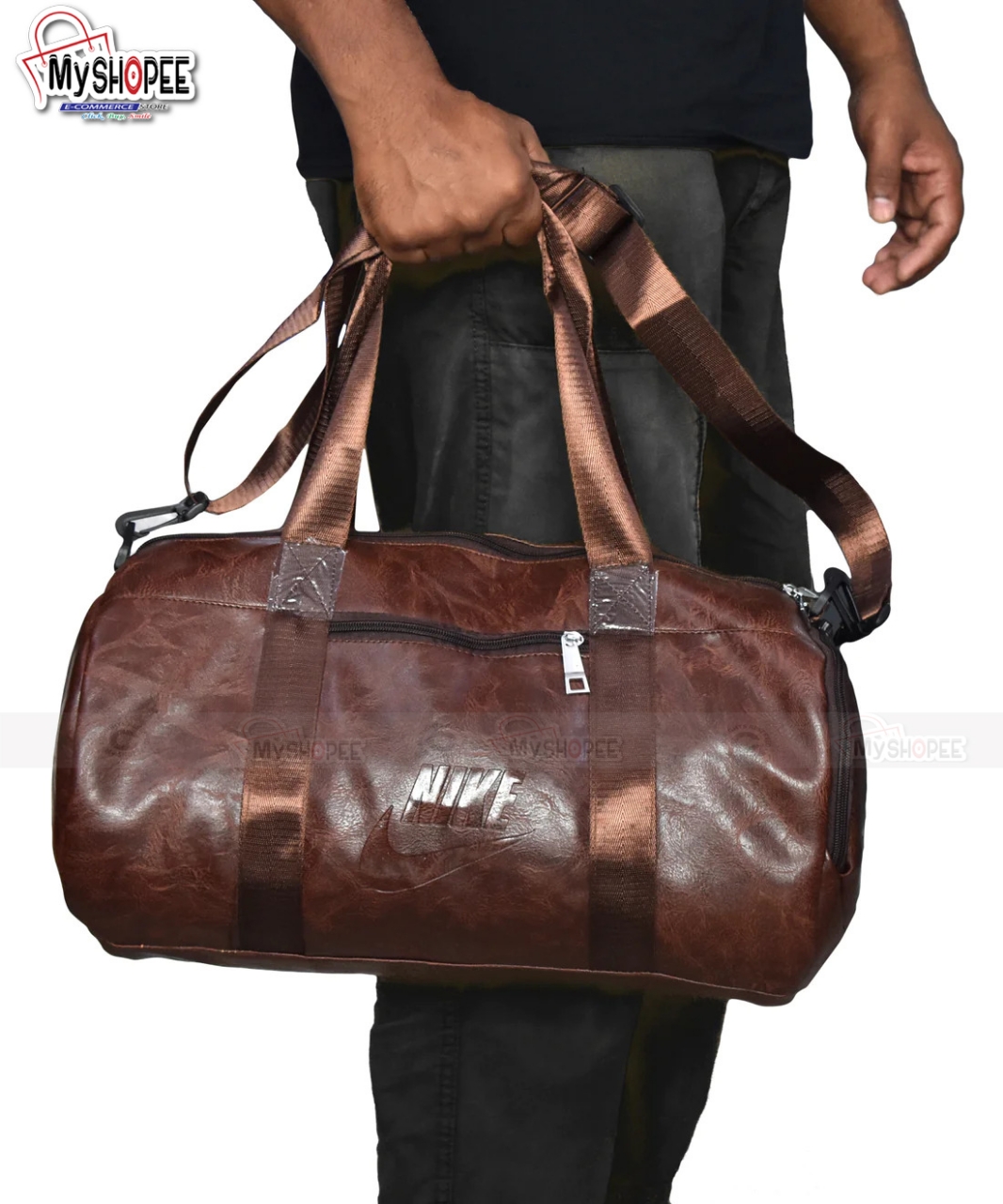 Picture of Sports and Gym Bag - 16/8 inch Fitness Gym Bag /Mountain 18 Litter Duffel Bag / PU leather  Gym Bag for Men and Women -MY SHOPEE BD