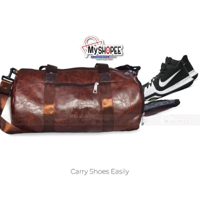 Picture of Sports and Gym Bag - 16/8 inch Fitness Gym Bag /Mountain 18 Litter Duffel Bag / PU leather  Gym Bag for Men and Women -MY SHOPEE BD