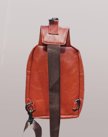 Picture of Pu Leather Premium cross body bag for Men Louiswill Sport Cross Body Bag for men myshopeebd Chest Bag Fashion New Solid Color Men Chest Bag Outdoor Casual Fashion One Shoulder Crossbody Bag