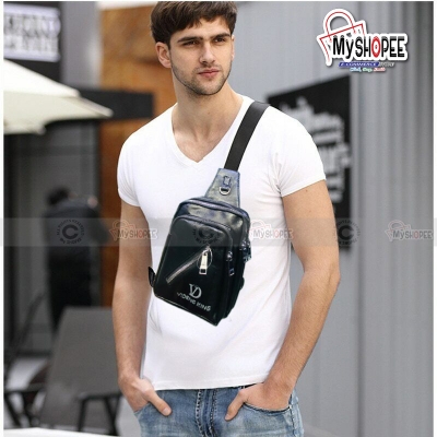 Picture of Pu Leather Premium cross body bag for Men Louiswill Sport Cross Body Bag for men myshopeebd Chest Bag Fashion New Solid Color Men Chest Bag Outdoor Casual Fashion One Shoulder Crossbody Bag
