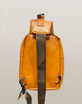 Picture of Pu Leather Premium cross body bag for Men Louiswill Sport Cross Body Bag for men myshopeebd Chest Bag Fashion New Solid Color Men Chest Bag Outdoor Casual Fashion One Shoulder Crossbody Bag