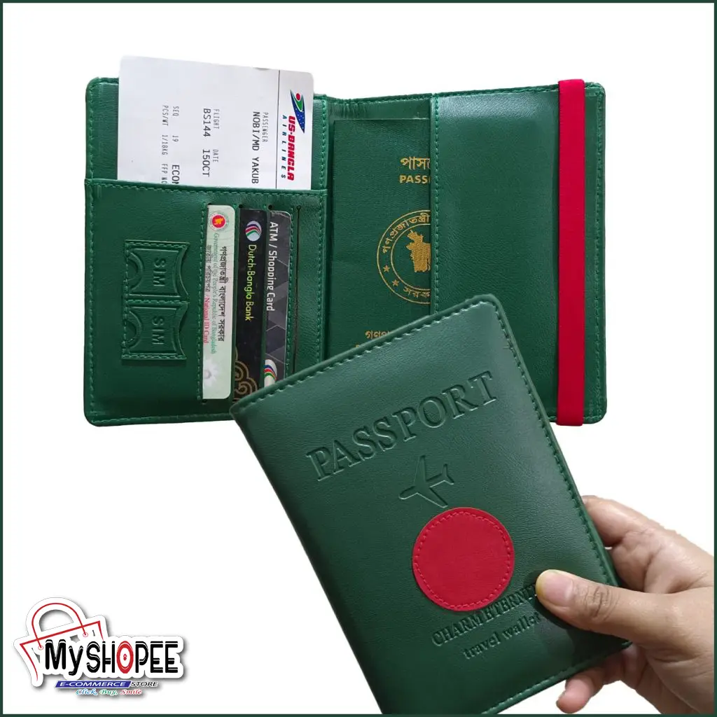 Picture of Sonar Bangla Passport Cover & Card Holder For Men/ Women - Passport Cover myshopee bd