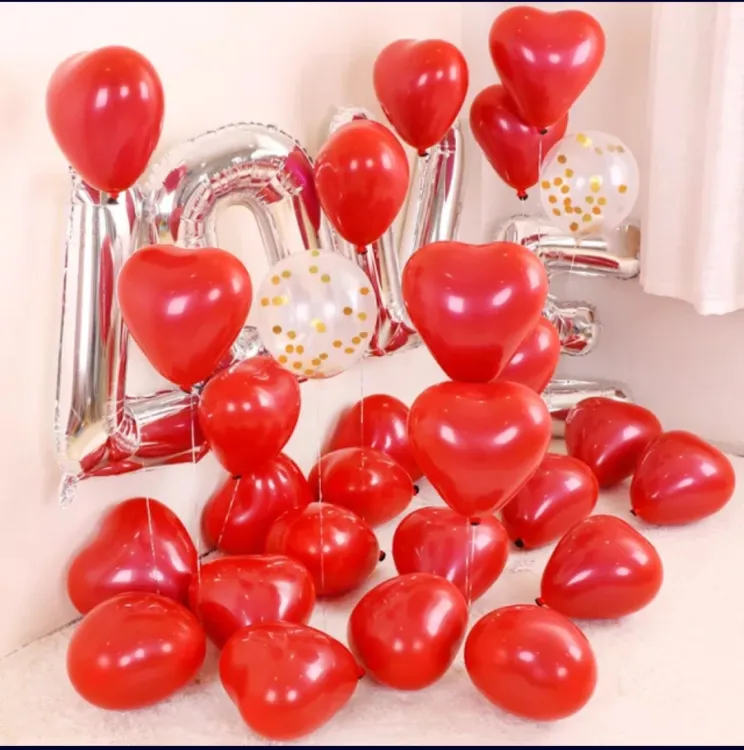 Buy Heart Shape Love Balloons-20 Pieces at Best Price in Bangladesh