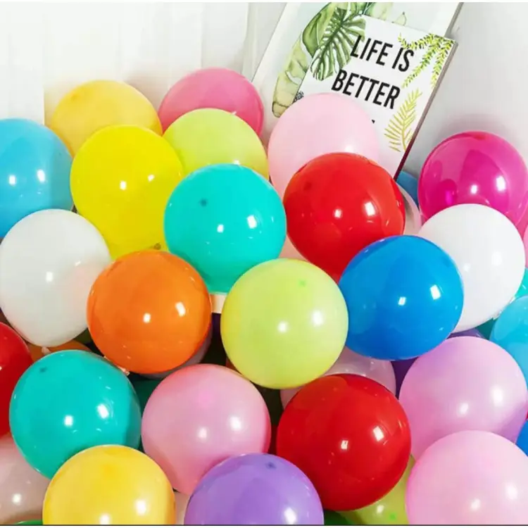 Buy Multi Colour Balloon 100Pc/Metal Balloon 100Pc/Medium Size Balloon-100Pc/Party Balloon 100Pc Multi Colour at Best Price in Bangladesh