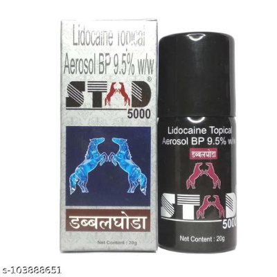 Picture of Lidocaine Topical Aerosol BP 9.5%, STUD 5000, Dealy Spray For Man 20g 