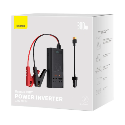 Buy Baseus Super Si Power Inverter 300W CN/EU CGNB010101 at Best Price in Bangladesh