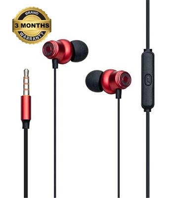 Buy Wired Earphone D5- Red at Best Price in Bangladesh