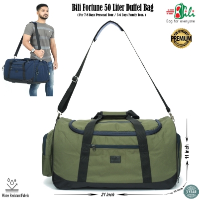 Picture of Bili Online Fortune 50 Liter Duffel Bag - Waterproof Travel Bag for 7-8 Days Tour