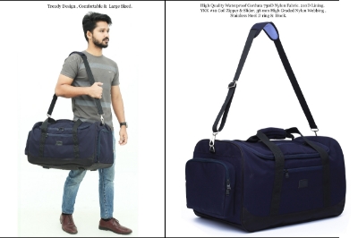 Picture of Large 7-8 days Travel Bag- 7-8 Days Family Tour Duffel Bag - Waterproof Large Travel Bag- Large Travel Bag (Navy Blue)
