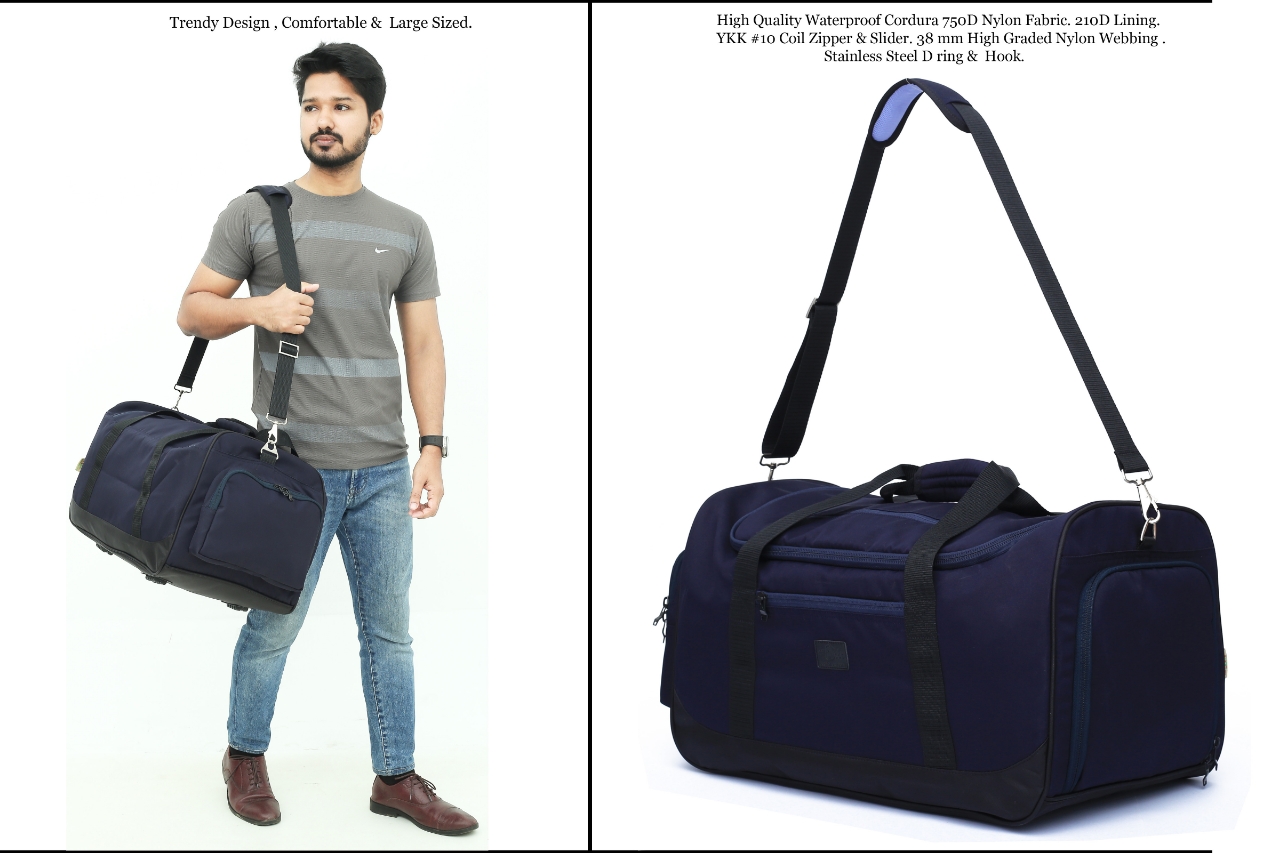 Picture of Large 7-8 days Travel Bag- 7-8 Days Family Tour Duffel Bag - Waterproof Large Travel Bag- Large Travel Bag (Navy Blue)