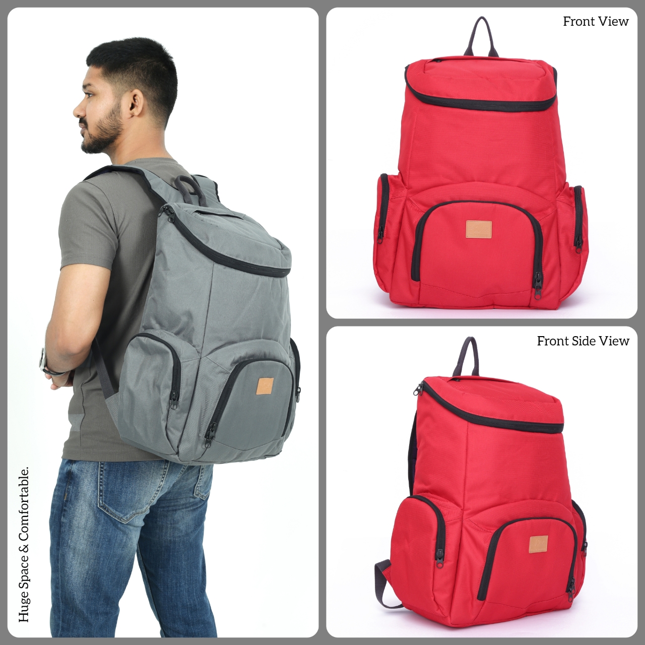 Picture of Bili Online Hiker 45 Liter Backpack-Waterproof Backpack-School Bag-College Bag-Backpack-Office Bag-Backpack-Large Backpack-Laptop Bag-Biker Backpack-Premium Backpack - Backpack