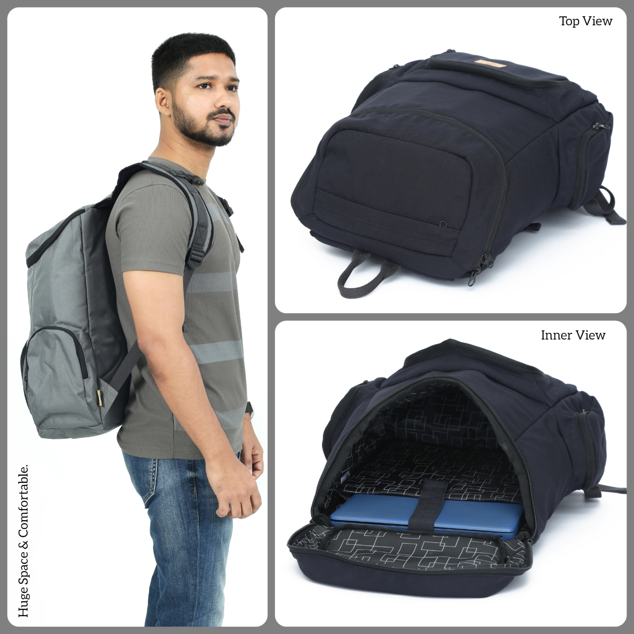 Picture of Bili Online Hiker 45 Liter Backpack-Waterproof Backpack-School Bag-College Bag-Backpack-Office Bag-Backpack-Large Backpack-Laptop Bag-Biker Backpack-Premium Backpack - Backpack