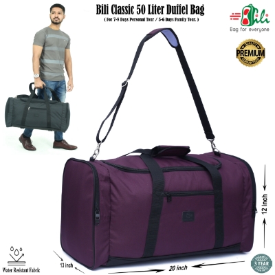 Picture of Bili Classic Premium 50 Liter Travel Bag, Family Bag, Big Travel Bag, Big bag, Luggage bag, Waterproof bag, Travel bag, Duffle bag