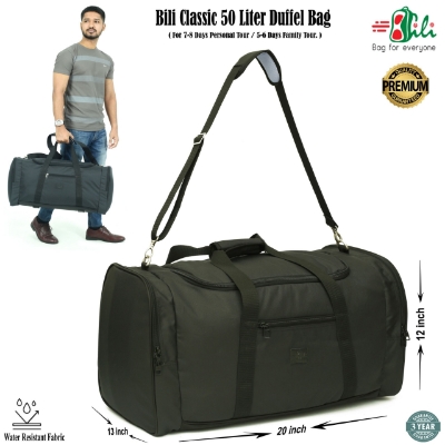 Picture of Bili Classic 5-6 Days Tour Premium 50 Liter Travel Bag (Ebony Black)