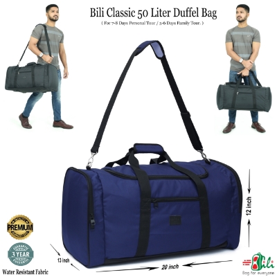 Picture of Bili Classic Premium 50 Liter Travel Bag, Family Bag, Big Travel Bag, Big bag, Luggage bag, Waterproof bag, Travel bag, Duffle bag