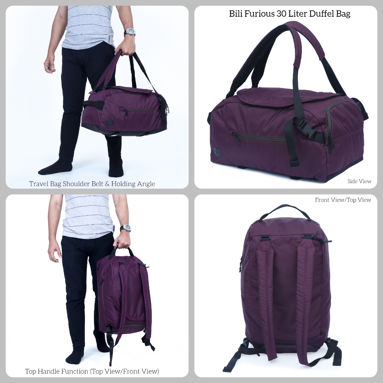 Picture of Bili Online Furious 30 Liter Duffel Bag & Backpack