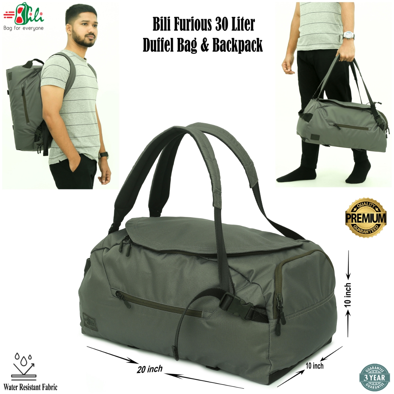 Picture of Premium Hybrid 30 liter Sports Backpack & Duffel Bag