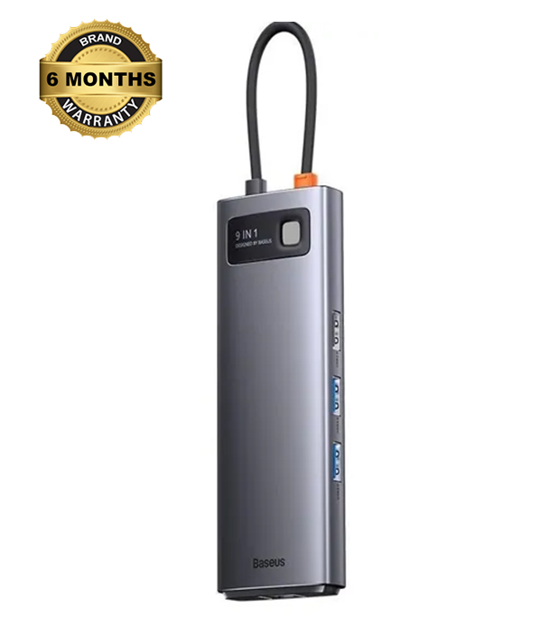 Buy Baseus Metal Gleam Series 9-in-1 Multifunctional Type-C HUB Docking Station Gray （Type-C to HDMI*2+USB3.0*2+USB2.0*1+PD*1+SD/TF*1+RJ45*1） WKWG060013 at Best Price in Bangladesh