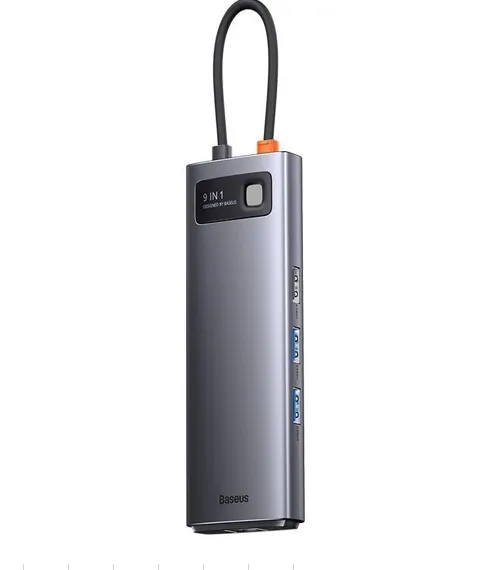 Buy Baseus Metal Gleam Series 9-in-1 Multifunctional Type-C HUB Docking Station Gray （Type-C to HDMI*2+USB3.0*2+USB2.0*1+PD*1+SD/TF*1+RJ45*1） WKWG060013 at Best Price in Bangladesh