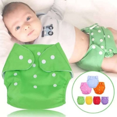 Buy Adjustable Reusable Washable baby Cloth Diaper With (1 Diaper and 2 pad) at Best Price In Bangladesh
