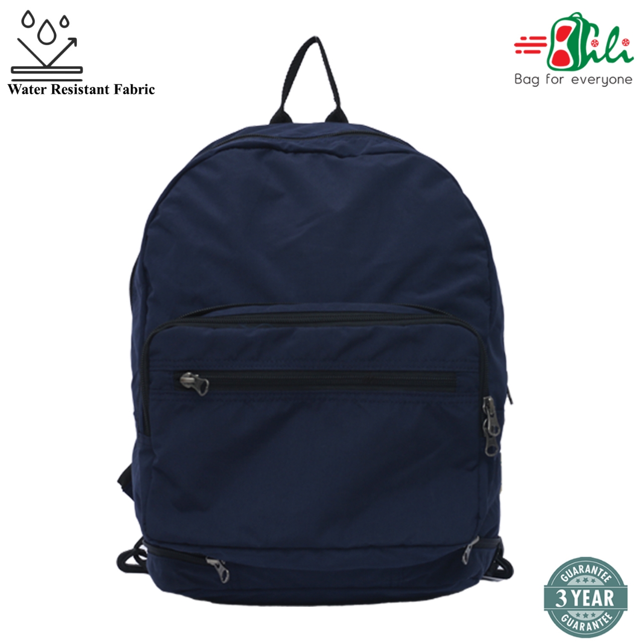 Picture of Bili Online Unique Backpack 18 Liter ( Backpack & Side Shoulder Bag)  Navy Blue - Backpack