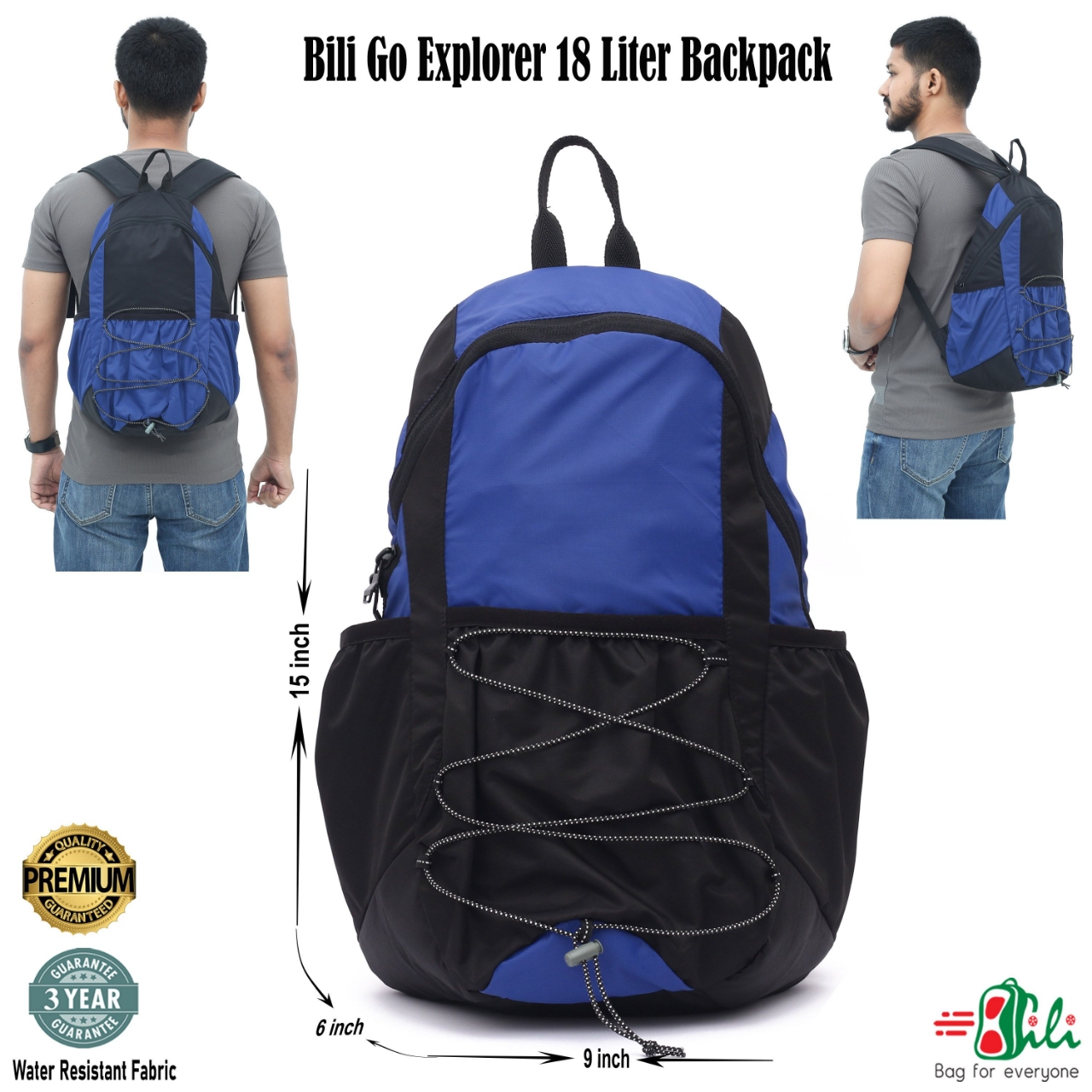 Picture of Bili Go Explorer 18 Liter Backpack Sports Backpack Biker Backpack Hiking Backpack College Backpack