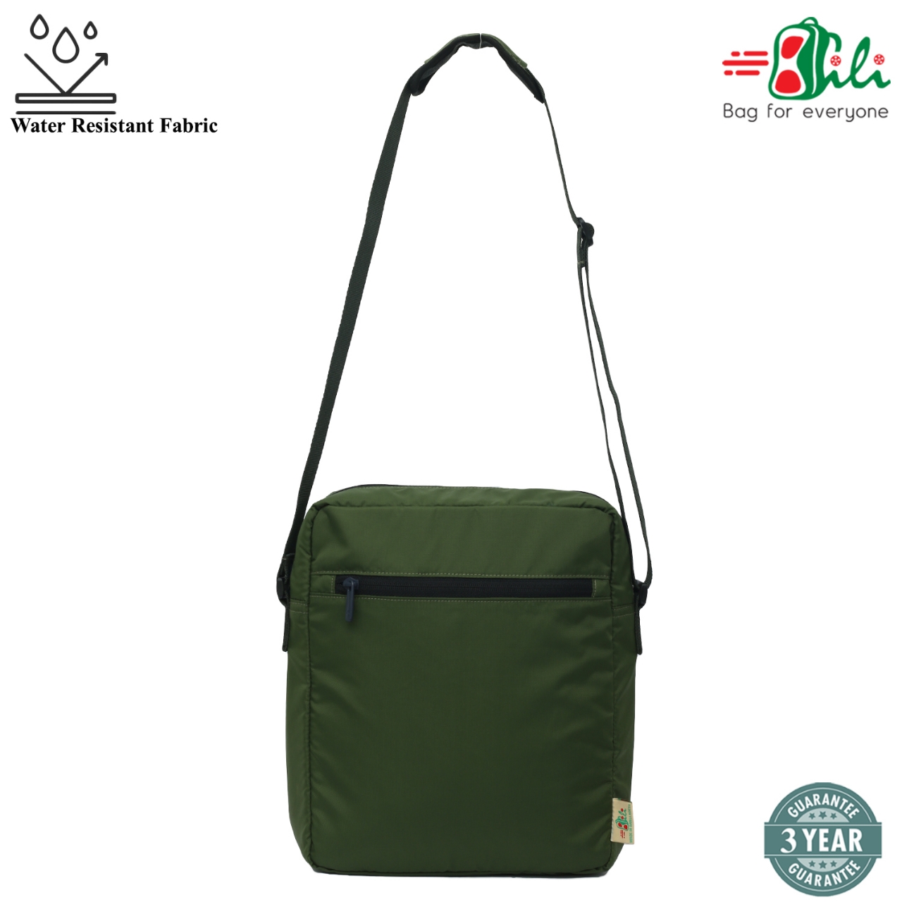 Picture of Waterproof Men Side Shoulder Bag - Waterproof Biker Bag (Olive)