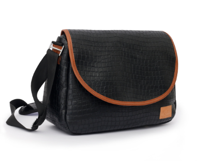 Picture of Bili Online Ladies Fashion Saddle Bag Crocodile Pattern Black