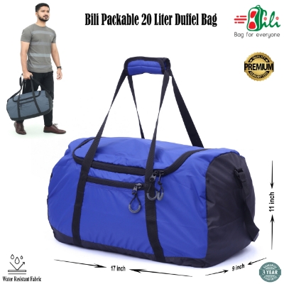 Picture of Bili Online Packable 20 Liter Duffel Bag (3-4 Days Tour)-Light Weight Travel Bag-Foldable Travel Bag-Tourist Travel Bag-Travel Bag