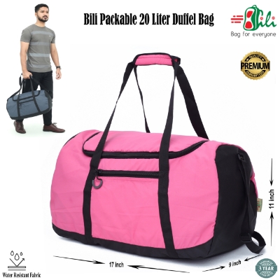 Picture of Bili Online Packable 20 Liter Duffel Bag (3-4 Days Tour)-Light Weight Travel Bag-Foldable Travel Bag-Tourist Travel Bag-Travel Bag