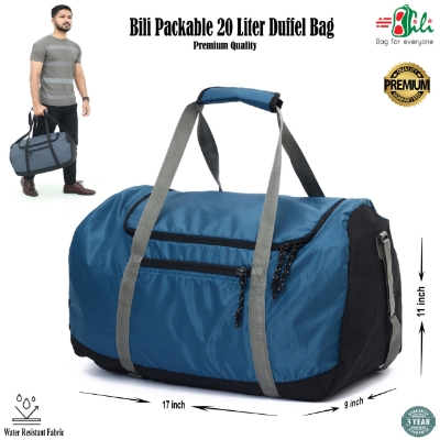 Picture of Bili Online Packable 20 Liter Duffel Bag (3-4 Days Tour)-Light Weight Travel Bag-Foldable Travel Bag-Tourist Travel Bag-Travel Bag