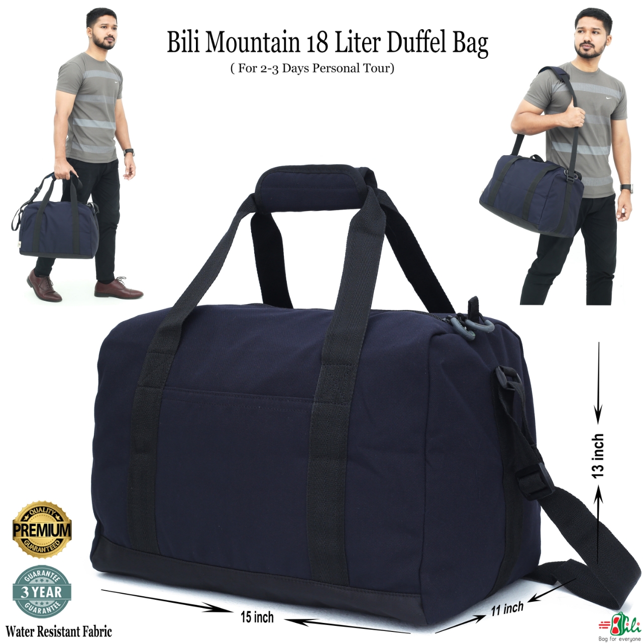 Picture of Bili Online 18 liter Gym Bag Gym Bag Fitness Bag Travel Bag Sports and Gym Bag Sports Duffel bag Travel & Gym Bags for Both Men And Women Fitness Bag Men's And Women's Bag