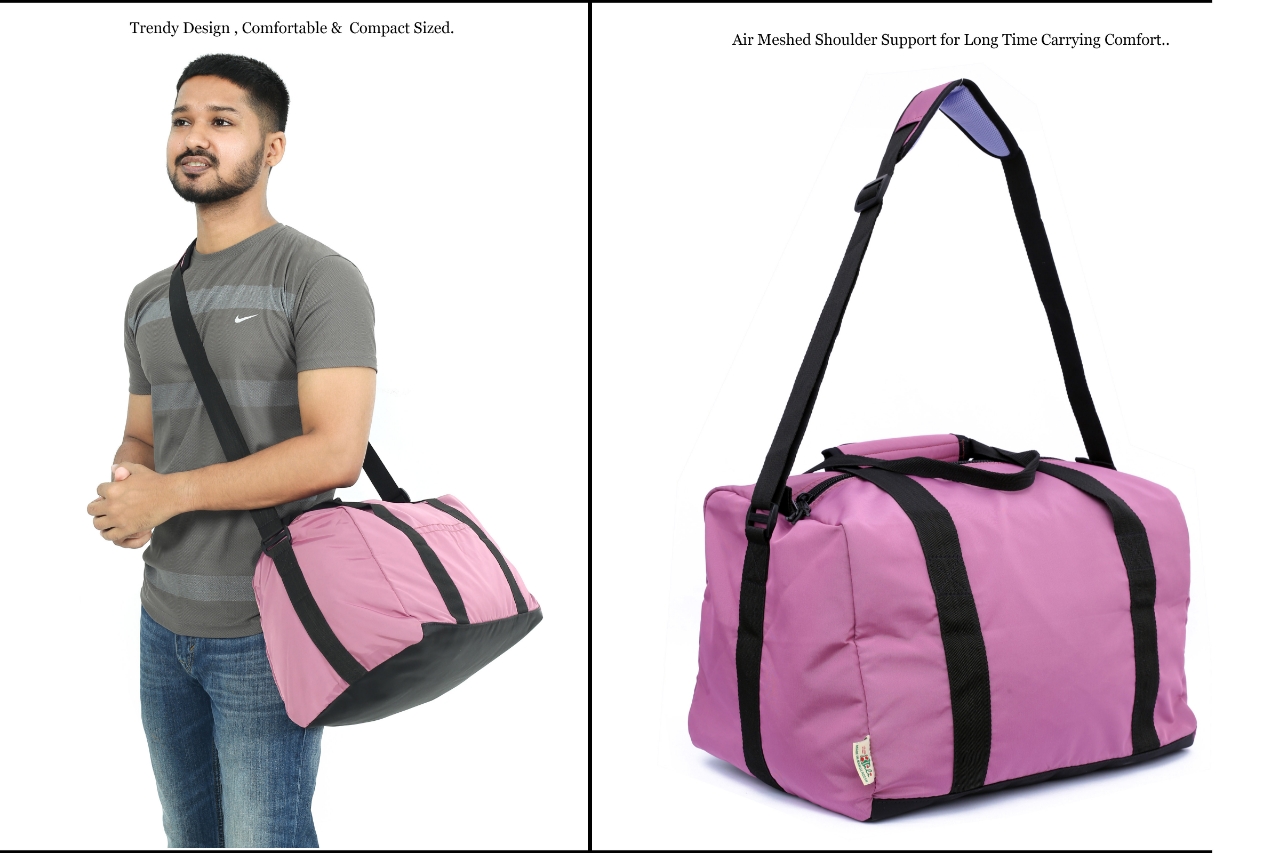 Picture of Bili Personal Use Compact Travel Bag for Short Tour 1-2 Days (Mulberry) Travel Bag Men Bag Women Bag