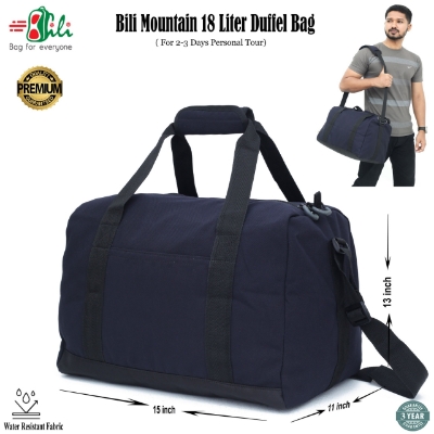 Picture of Bili Personal Use Compact Travel Bag for Short Tour 1-2 Days (Black)