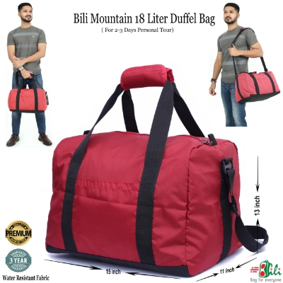 Picture of Bili Personal Use Compact Travel Bag for Short Tour 1-2 days (Red) Travel Bag Mens Bag Womens Bag