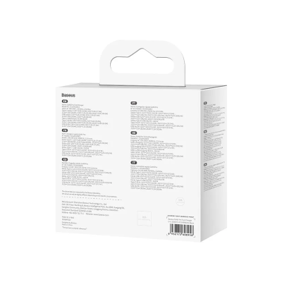 Buy Baseus GaN5 Pro Fast Charger C+U 100W EU Black (With Mini White Cable Type-C to Type-C 100W(20V/5A) 1m Black) CCGP090201 at Best Price in Bangladesh