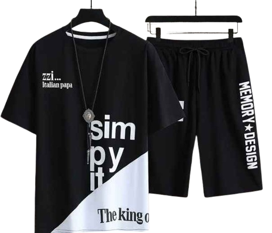 Buy Stylish T Shirt & Half Pant Combo Set for Men T3-N02 Online at Best Price in Bangladesh